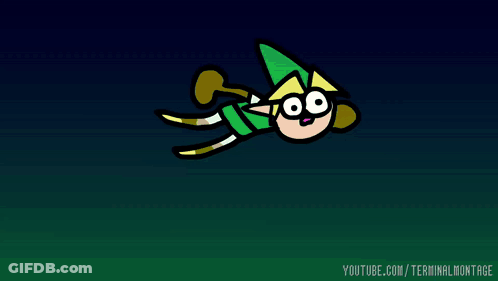 A Drawing Of A Cartoon Character With The Website Youtube.com/terminalmontage Written Below It GIF