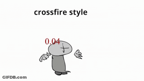 A Drawing Of A Cartoon Character With Wings And The Words `` Crossfire Style '' . GIF