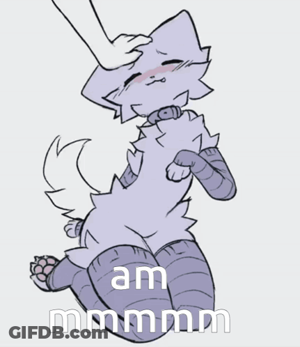 A Drawing Of A Cat With A Caption That Says Am Mmmmm GIF