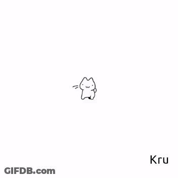 A Drawing Of A Cat With Its Tongue Out GIF
