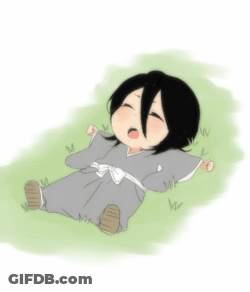 A Drawing Of A Child Laying In The Grass With The Letter Z Above It GIF