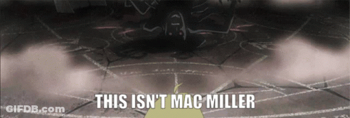 A Drawing Of A Circle With The Words This Is N't Mac Miller On It GIF