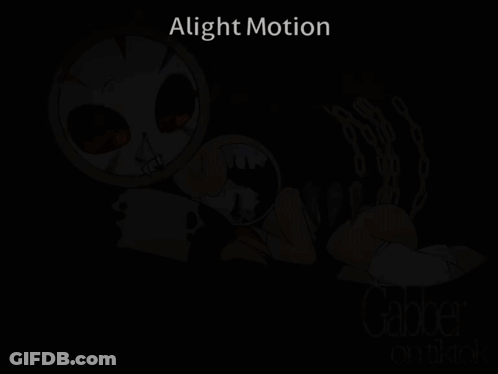 A Drawing Of A Clock With The Words Alight Motion On The Top GIF