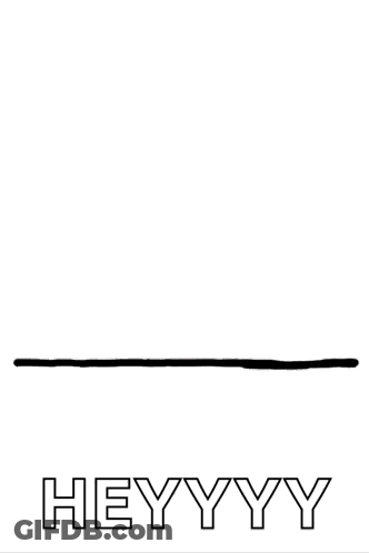 A Drawing Of A Corgi Peeking Over A Wall With The Words Heyyyy Below It GIF