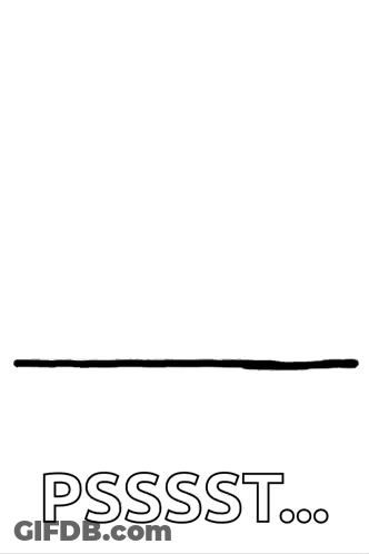 A Drawing Of A Corgi With The Words Psssst Written Below It GIF