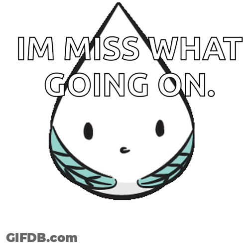 A Drawing Of A Drop With The Words Im Miss What Going On What 'S Wrong Written Below It GIF