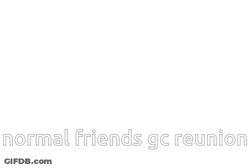 A Drawing Of A Family With The Words Normal Friends Go Reunion GIF