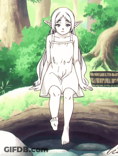 A Drawing Of A Girl In A White Dress GIF