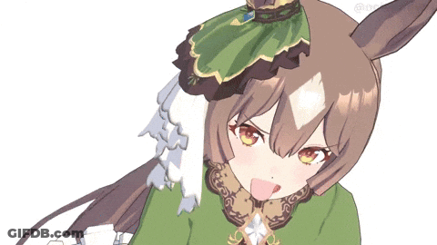 A Drawing Of A Girl Wearing A Green Dress And A Green Hat GIF