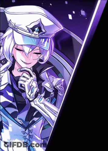 A Drawing Of A Girl With A Hat And Gloves With The Letter A On It GIF