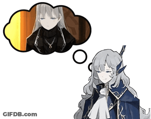 Girl With Speech Bubble Above Her Head GIF