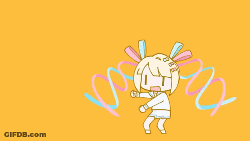 A Drawing Of A Girl With Numbers On Her Head GIF