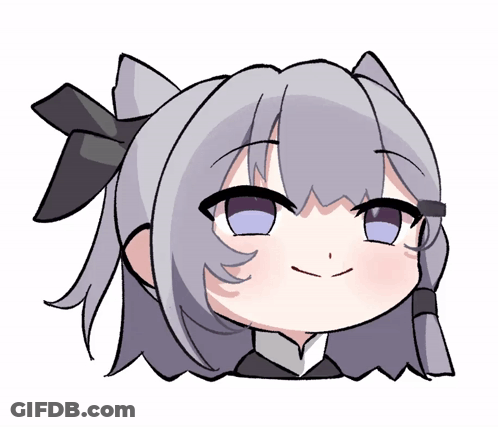 A Drawing Of A Girl With Purple Eyes GIF