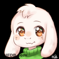A Drawing Of A Goat Wearing A Green Sweater With Big Eyes GIF