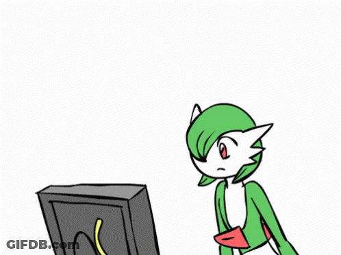 A Drawing Of A Green Cartoon Character With The Words " Why Would You Draw That " GIF