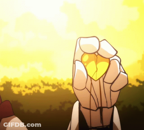 A Drawing Of A Hand Holding A Broken Heart GIF