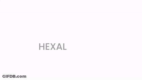 A Drawing Of A Hand With The Word Hexal Written In The Background GIF