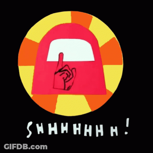 A Drawing Of A Hand With The Word Shhh Written Below It GIF