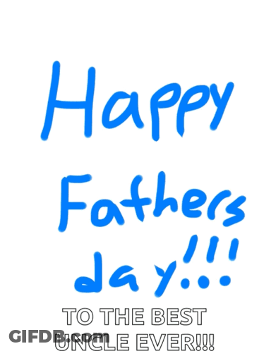 A Drawing Of A Happy Father 'S Day Card GIF