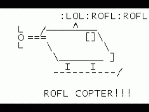 A Drawing Of A Helicopter With The Words Lol Rofl Rofl And Rofl Copter !! GIF