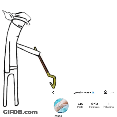 A Drawing Of A Man Holding A Stick With The Words C Mon Do Something Below It GIF