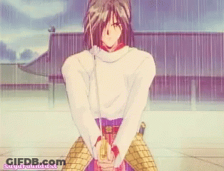 A Drawing Of A Man Holding A Sword With The Words Sugarbundust Written On The Bottom GIF