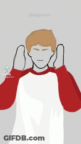 A Drawing Of A Man Holding Another Man 'S Arm And A Man Crying . GIF