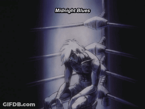 Man In Boxing Ring Midnight Blues GIF
