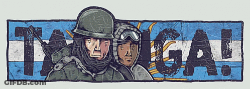 A Drawing Of A Man In A Helmet And Goggles With The Word Tlaga Written Below Them GIF