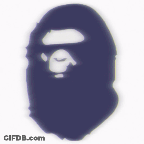 A Drawing Of A Man 'S Face With The Letter A In The Middle GIF