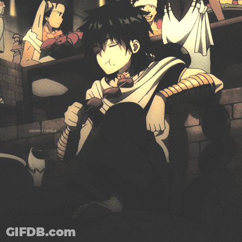 A Drawing Of A Man Sitting On A Brick Wall With The Word Tumblr On The Bottom Left GIF