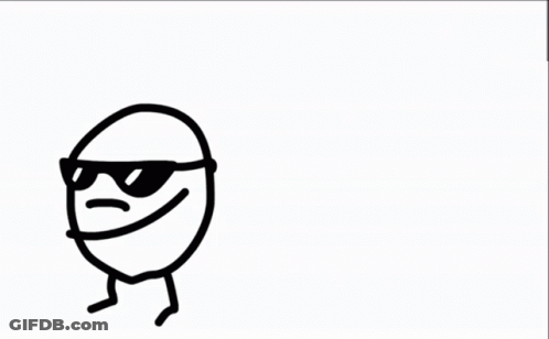 A Drawing Of A Man Wearing Sunglasses Holding A Gun GIF