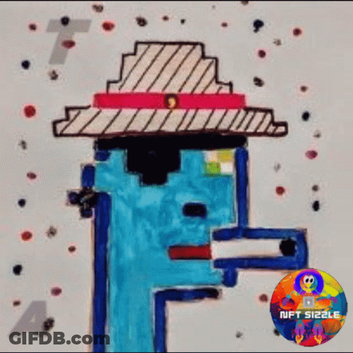 A Drawing Of A Man With A Hat And The Words That I Awesome GIF