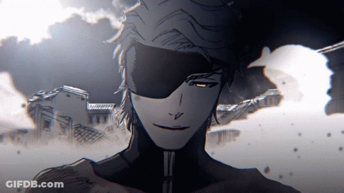 A Drawing Of A Man With A Mask On His Eyes GIF