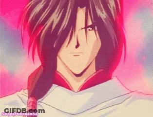 A Drawing Of A Man With A Ponytail And The Words Sugarbundust On The Bottom Right GIF