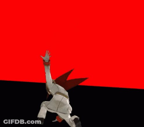 A Drawing Of A Man With A Red Mask Holding A Sign That Says ' T.res. He Truth ' GIF