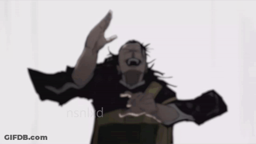 A Drawing Of A Man With A Shirt That Says Pxiu On It GIF