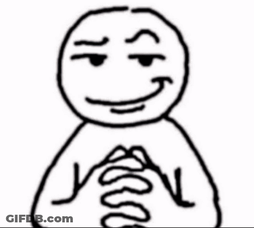 A Drawing Of A Man With A Spiral Around His Neck Is In Front Of A Group Of Men GIF