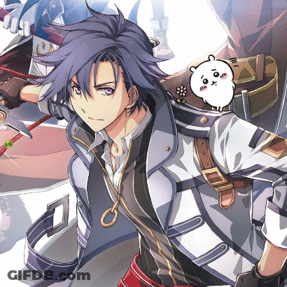 A Drawing Of A Man With A Sword And A Bear On His Shoulder GIF