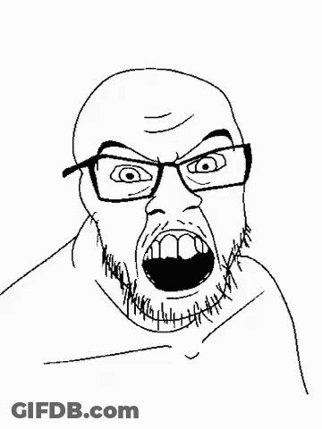A Drawing Of A Man With Blood Coming Out Of His Nose . GIF