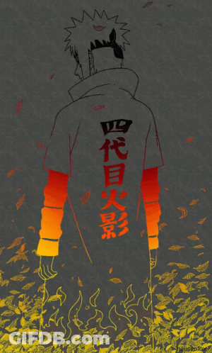 A Drawing Of A Man With Chinese Writing On The Back Of His Shirt GIF