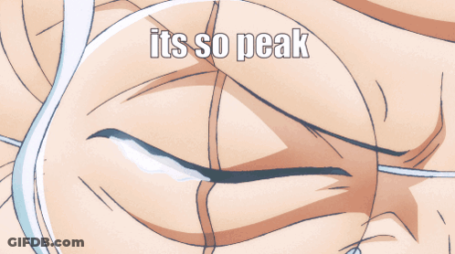 A Drawing Of A Man With Glasses And The Words " It 'S So Peak " GIF