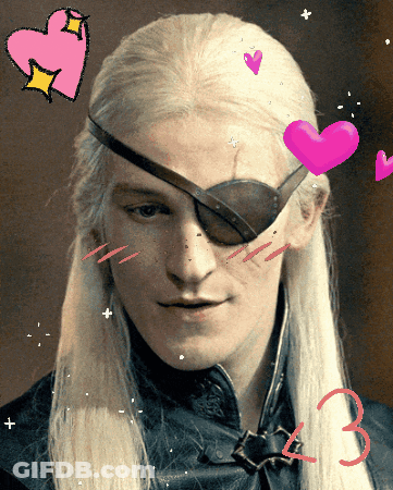 A Drawing Of A Man With Hearts Around Him And The Number 3 On The Bottom GIF