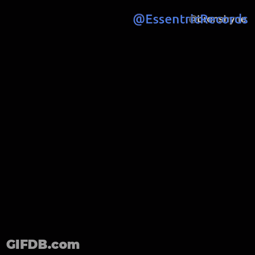 A Drawing Of A Man With Horns And The Words Essentritter Records GIF