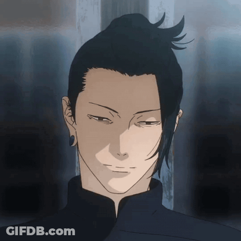 A Drawing Of A Man With Long Black Hair GIF