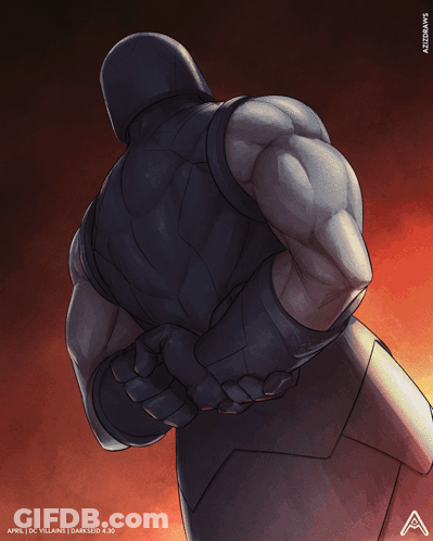 A Drawing Of A Man With The Letter A On The Back GIF