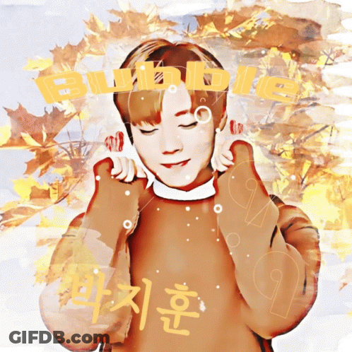 A Drawing Of A Man With The Word Bubble Written Above Him GIF