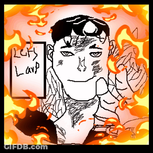 A Drawing Of A Man With The Words Let 'S Land On It GIF