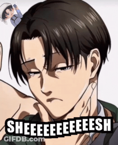 A Drawing Of A Man With The Words Sheeeeeeeesh On The Bottom GIF