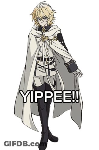 A Drawing Of A Man With The Words Yippee Written On It GIF